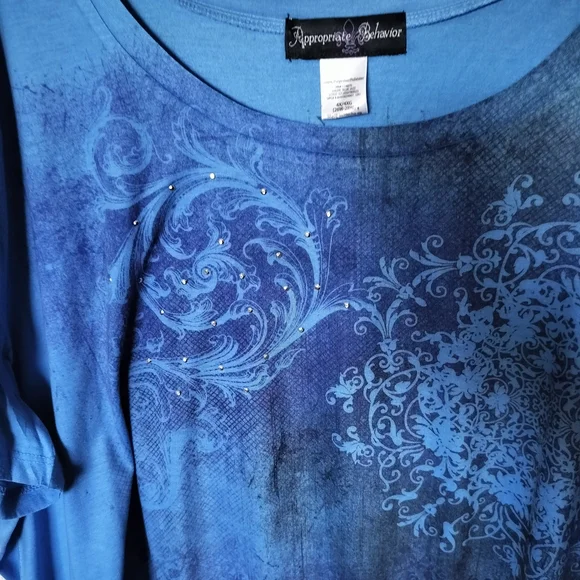 Sag Harbor Blue Graphic Short Sleeve T-Shirt - Picture 2 of 4